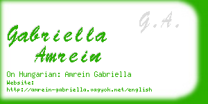 gabriella amrein business card